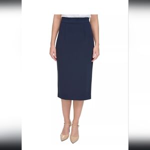 Tommy HilfilgervWomen's Ponte Pencil Midi Skirt NWT size 8 midnight